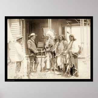 Poster Entretien avec trois Indiens Cheyenne SD 1887