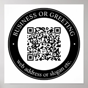 Poster Entrez un site Web pour le code QR instantané