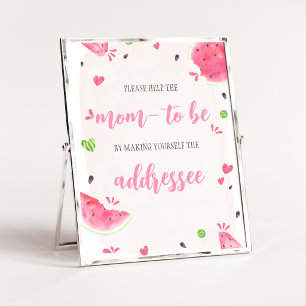 Poster Enveloppe de station de Baby Shower pour fille au 