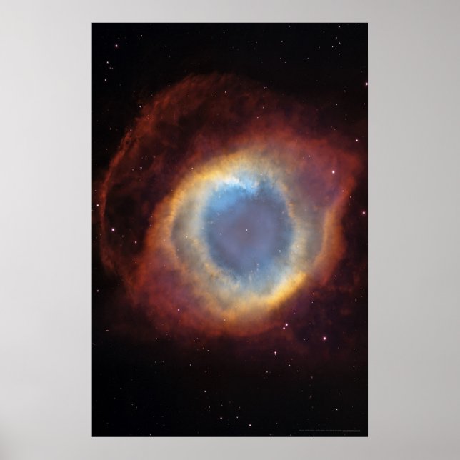 Poster Enveloppe nébuleuse hélix 20x30 (18x27) (Devant)