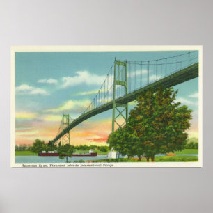 Poster Envergure américaine de la vue internationale de
