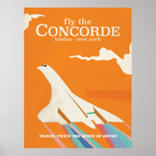 Poster Envolez-vous à bord du Concorde