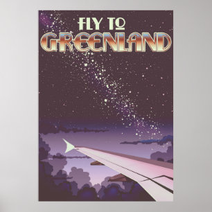 Poster Envolez-vous pour le Groenland