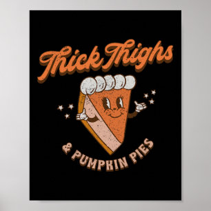 Poster Épais Cuisses Et Citrouilles Tartes Thanksgiving F