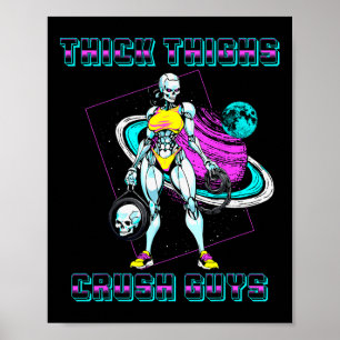 Poster Épais cuisses Les Gars Broyeurs Poids Bodybuilding