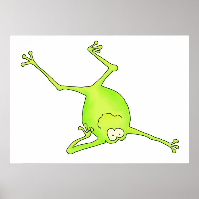 Poster Épaule Stand Yoga Frog Art Imprimer (Devant)