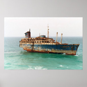 Poster Épave américaine Star Ship