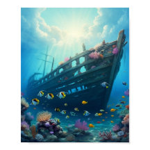 Épave cachée sur un récif