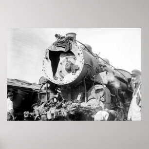 Poster Épave de train de New Haven : 1913