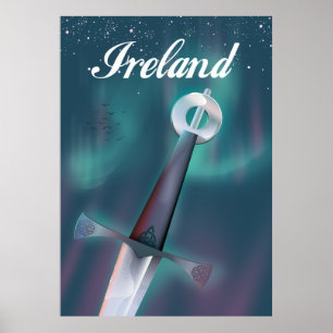Poster épée celtique d'Irlande