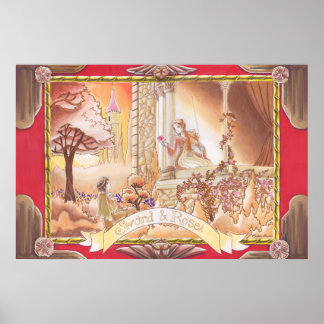 Poster Épée et Rose