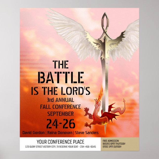 Poster Épée Spirituelle & Dragon (Devant)