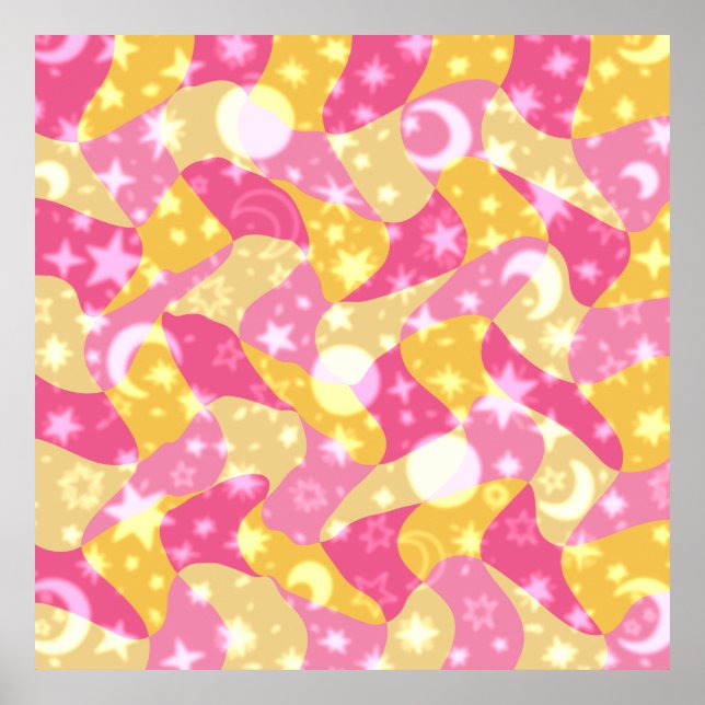 Poster Épersion céleste de bonbon (Devant)