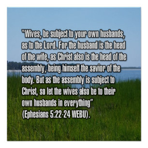 Poster Éphésiens 5:22-24 WEBU