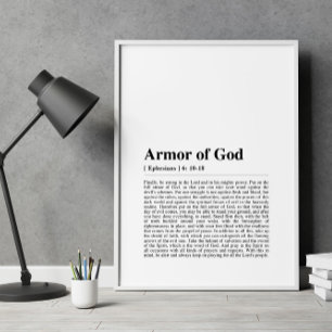 Poster Éphésiens 6:10-18 Armure de Dieu