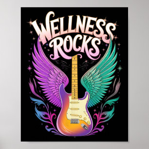 Poster Epic Wellness Rocks Professeur de Yoga Fitness Pt