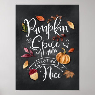 Poster Epice citrouille et tout Nice Décor de mur de chut