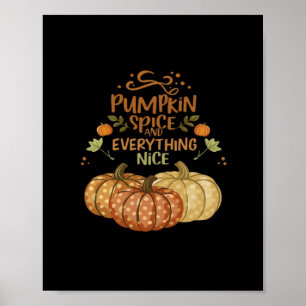 Poster Épice citrouille Et Tout Nice - Mème Automne Qu