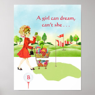 Poster Épicerie d'Humour vs Golf Girl Can Dream