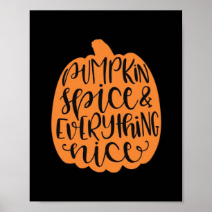 Poster Épices citrouilles Et Tout Nice - Automne