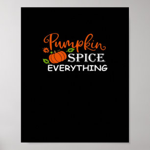 Poster Épices citrouilles Tout Automne Vintage Automne Po