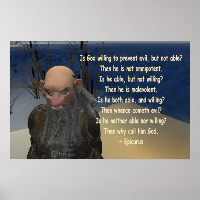 Poster épicurus (Devant)