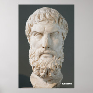 Poster Epicurus / Philosophe grec /