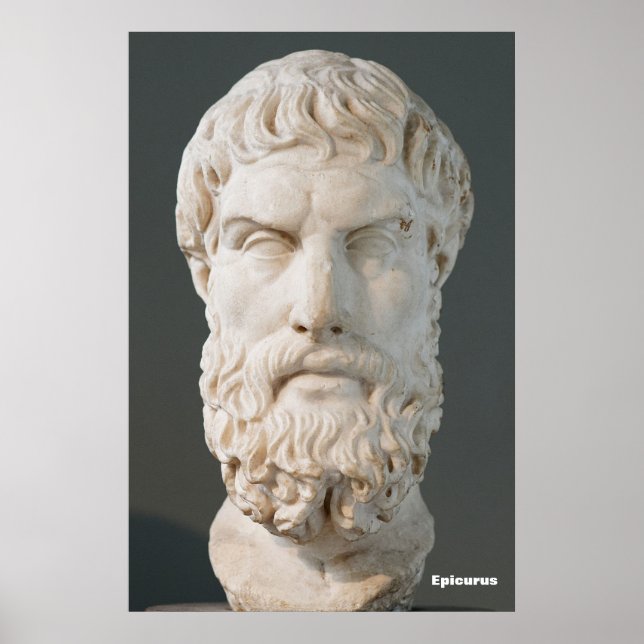 Poster Epicurus / Philosophe grec / (Devant)