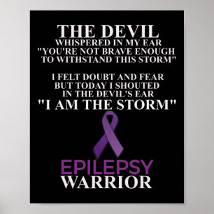 Poster Epilepsie Conscience guerrière Foi chrétienne