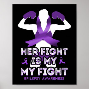 Poster Epilepsie Conscience Son Combat Est Mon Ribbon Com