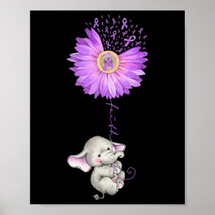 Poster Epilepsie de tournesol pourpre A