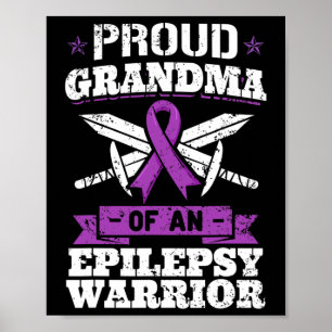 Poster Épilepsie Guerrier Grand-mère Épileptique Séizure