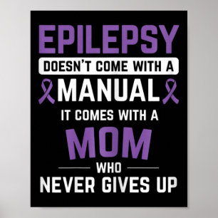 Poster Epilepsie Maman Epilepsie Conscience de l'épilepsi