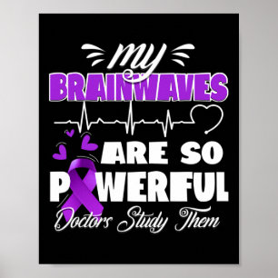 Poster Epilepsie Sensibilisation Cerveau Vagues Epileptiq