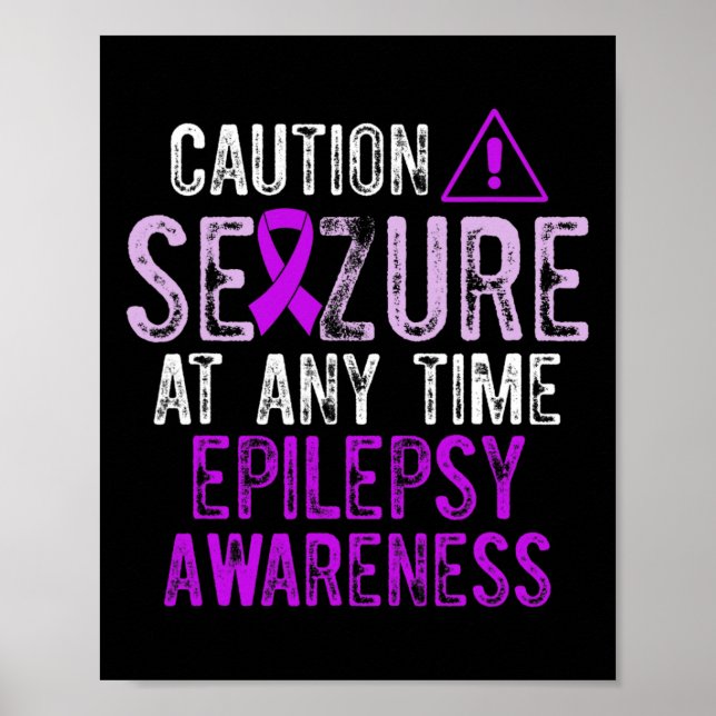 Poster Epilepsy Awareness Epileptic Warrior Survivor 5  (Devant)