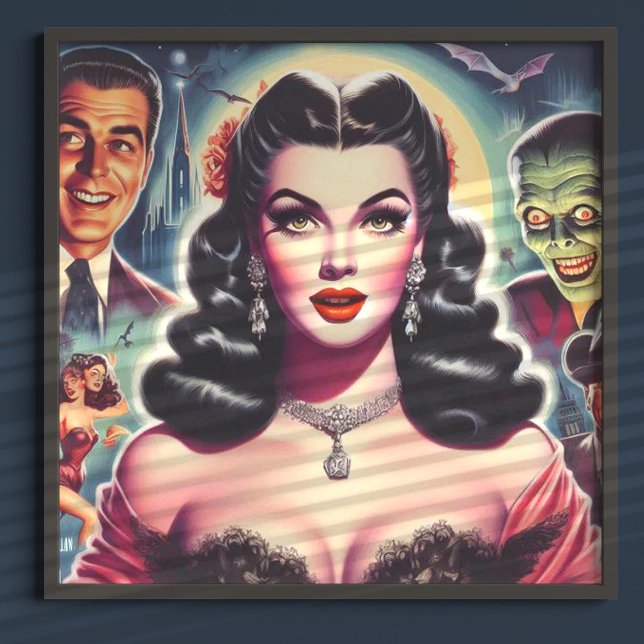 Poster Épingle Goth vintage (Créateur téléchargé)