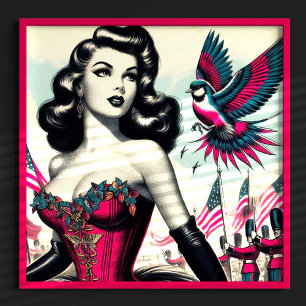 Poster Épingle vintage alternative