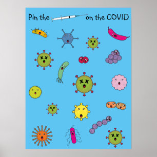 Poster Épingler l'aiguille sur le COVID