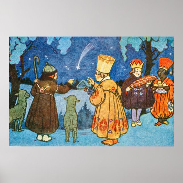 Poster Epiphany Three Kings from the East by Zdenek Guth (Devant)