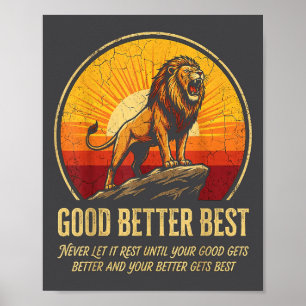 Poster Épique Ça Ne Fait Jamais Jusqu'à Laisser Repos Dev