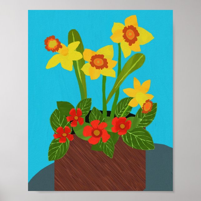 Poster Episcia et Daffodique (Devant)