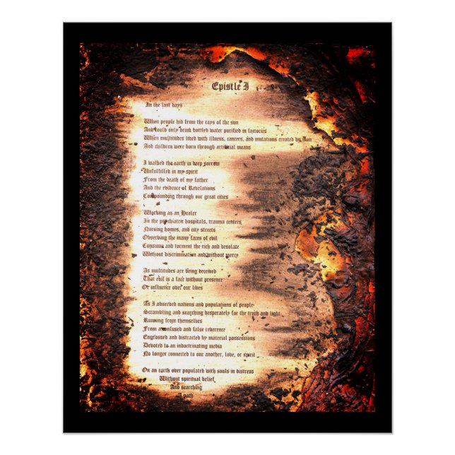 Poster Épître I (Devant)