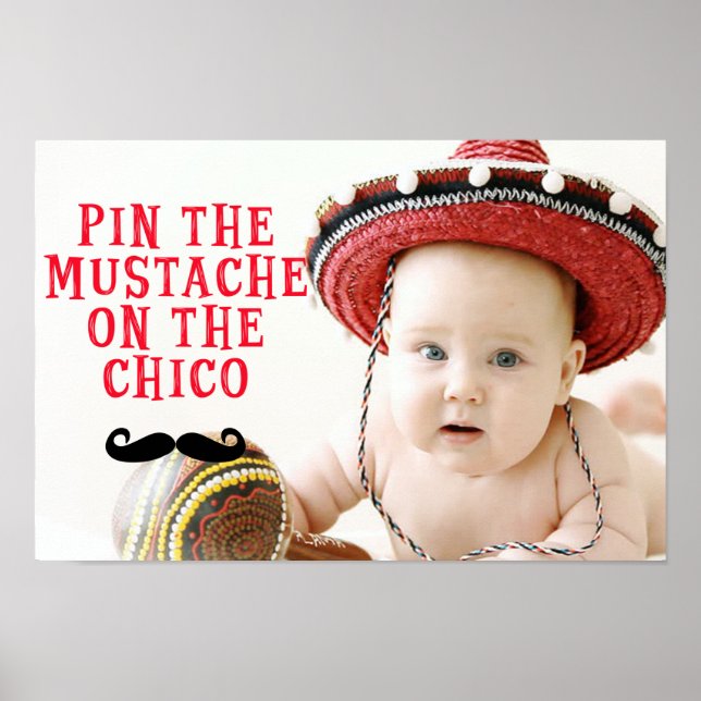 Poster Éplucher la moustache sur le Chico (Devant)