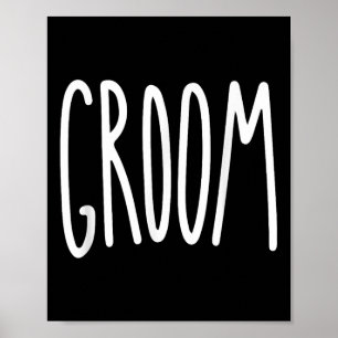 Poster Épouse Mariage Groom Mens