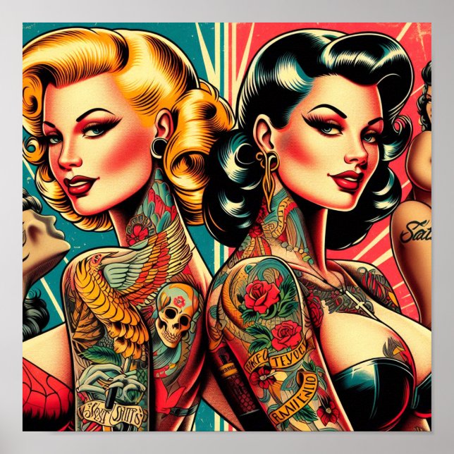 Poster Épouse tatouée Filles (Devant)
