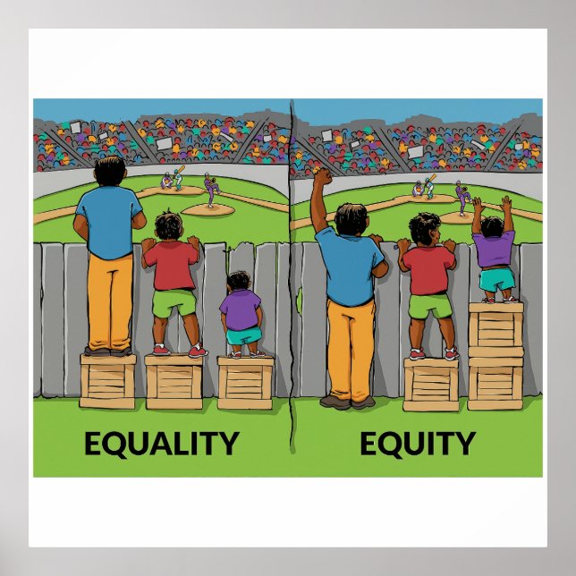 Poster Equality vs Equity – Inspiring Social Justice  (Devant)