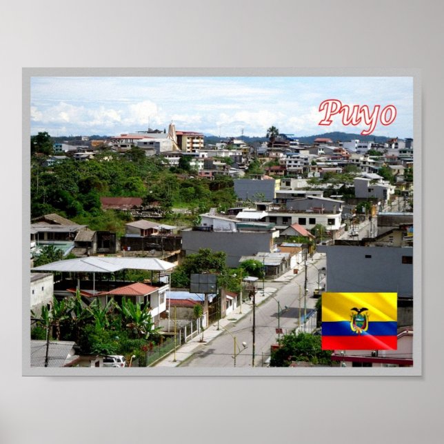 Poster Equateur - Puerto Francisco de Orellana - (Devant)