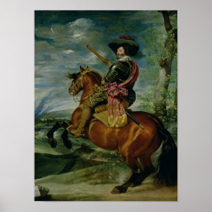 Poster Equestrian Portrait of Don Gaspar de Guzman