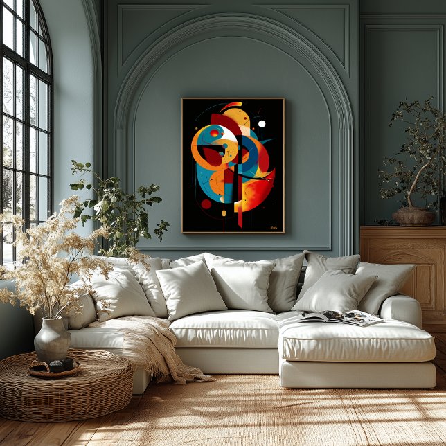 Poster Équilibre Orbital Géométrie Moderne Constructivism (Créateur téléchargé)