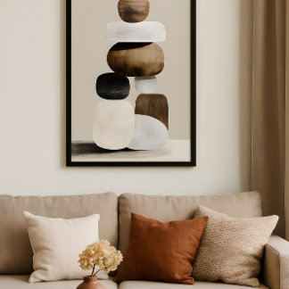 Poster Équilibre Zen Moderne